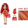 imageRainbow High Swim ampamp Style Ruby Red 11quot Fashion Doll with Shimmery Wrap to Style 10 Ways Removable Swimsuit Sandals Fun Play Accessories Kids Toy Gift Ages 412 Years