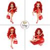 imageRainbow High Swim ampamp Style Ruby Red 11quot Fashion Doll with Shimmery Wrap to Style 10 Ways Removable Swimsuit Sandals Fun Play Accessories Kids Toy Gift Ages 412 Years