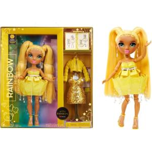 imageRainbow High Fantastic Fashion Sunny Madison  Yellow 11 Fashion Doll and Playset with 2 Complete Doll Outfits and Fashion Play Accessories Great Gift for Kids 412 Years Old