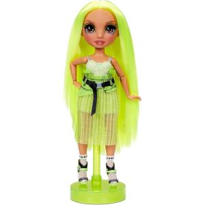 imageRainbow High Karma Nichols  Neon Green Fashion Doll with 2 Doll Outfits to Mix ampamp Match and Doll Accessories Great Gift for Kids 612 Years Old1 Count Pack of 1