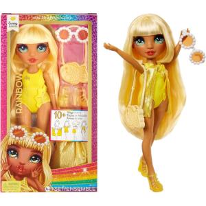 imageRainbow High Swim ampamp Style Sunny  Yellow 11quot Blonde Fashion Doll with Shimmery Wrap to Style 10 Ways Swimsuit Sandals Fun Play Accessories Great Toy Gift for Girls Ages 412 Years