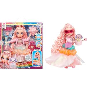 imageRainbow High Winter Wonderland Bella  Pink 11 Fashion Doll with Magic Snow Hidden in Fashion That Puffs Up with Water and Snowman Kit Great Gift for Kids 412 Years Old