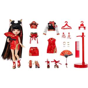 imageRainbow High Chinese New Year Collector Doll 11inch 2022 Year of The Tiger Lily Cheng with Multicolored Rainbow Hair 2 Gorgeous Outfits to Mix ampamp Match and Premium Doll Accessories Multicolor