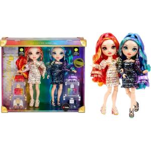 imageRainbow High Special Edition Twin 2Pack Laurel ampamp Holly DeVious Fashion Dolls Multicolor Designer Metallic Outfits Gift for Kids and Collectors Toys for Kids Ages 6 7 8 to 12 Years Old