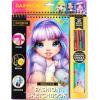 imageHorizon Group USA Rainbow High Scratch n Style Fashion Sketchbook Scratch Art Coloring Book Includes Stencils Crayons Scratch Art Stickers ampamp MoreMulti210933Coloring Book