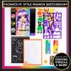 imageHorizon Group USA Rainbow High Scratch n Style Fashion Sketchbook Scratch Art Coloring Book Includes Stencils Crayons Scratch Art Stickers ampamp MoreMulti210933Coloring Book