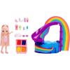 imageRainbow High Littles Pool Day Playset  Small Doll Pink 55 Pool with Rainbow Slide Accessories Smoothie Stand Kids Gift Ages 4
