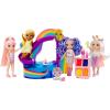 imageRainbow High Littles Pool Day Playset  Small Doll Pink 55 Pool with Rainbow Slide Accessories Smoothie Stand Kids Gift Ages 4