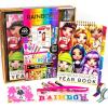 imageRainbow High Fashion Runway by Horizon Group USA Dress Up 6 DieCut Dolls 100 Accessories Including Fabrics ampamp Repositionable Stickers Includes Reusable Tote Bag ampamp PopOut Runway MultiYearbook