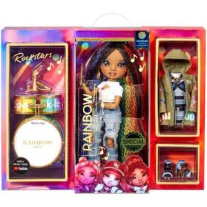 imageRainbow High Rockstar Fashion Doll 2 Complete Outfits ampamp Rockband Essentials Choose Carmen Major Vanessa Tempo Lyric Lucas Lyric LucasMulticolour