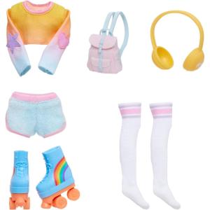 imageRainbow High Fashion Pack Skate Social Includes 1 Full Skate Outfit Roller Skate Shoes Jewelry and Play Accessories Mix ampamp Match to Create Tons of Fun Looks Kids Toy Gift Ages 412