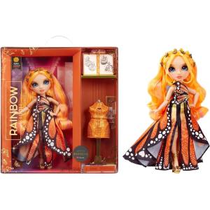 imageRainbow High Fantastic Fashion Poppy Rowan  Orange 11 Fashion Doll and Playset with 2 Complete Doll Outfits and Fashion Play Accessories Great Gift for Kids 412 Years Old