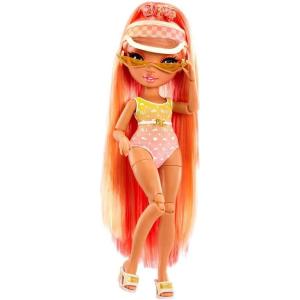 imageRainbow High Pacific Coast Simone Summers Sunrise Orange Fashion Doll with 2 Designer Outfits Pool Accessories Playset Interchangeable Legs Toys for Kids Great Gift for Ages 612 Years