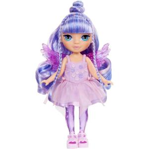 imageRainbow High Littles Rainbow Fantasy Fairies  Pet  Amethyst Purple 55quot Posable Small Doll ampamp Fantasy Pegasus Unicorn Pet with Interchangeable Fairy Wings Kids Gift 4