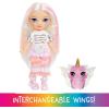 imageRainbow High Littles Rainbow Fantasy Fairies  Pet  Opal Rainbow 55quot Posable Small Doll ampamp Fantasy Owl Pet with Interchangeable Fairy Wings Kids Gift 4