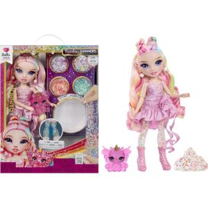 imageRainbow High Rainbow Shimmers with Slime  Bella Pink 11 Create a Rainbow Fashion Doll Slime Kit