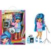 imageRainbow High Jr High Rock Band  Skyler Blue 9 Fashion Doll with Microphone Plus Stand and Amp Customize with Stickers Posable Great Toy Gift for Kids Ages 4
