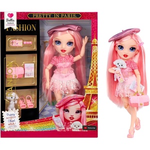 image:imageRainbow High Pretty in Paris Fashion  Bella Parker Pink Rainbow 11 Fashion Doll with Outfit Stylish Handbag Girls Toy Gift for Kids Ages 412 Years