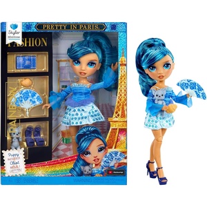 image:imageRainbow High Pretty in Paris Fashion  Skyler Bradshaw Blue Rainbow 11 Fashion Doll with Outfit Stylish Handbag Girls Toy Gift for Kids Ages 412 Years