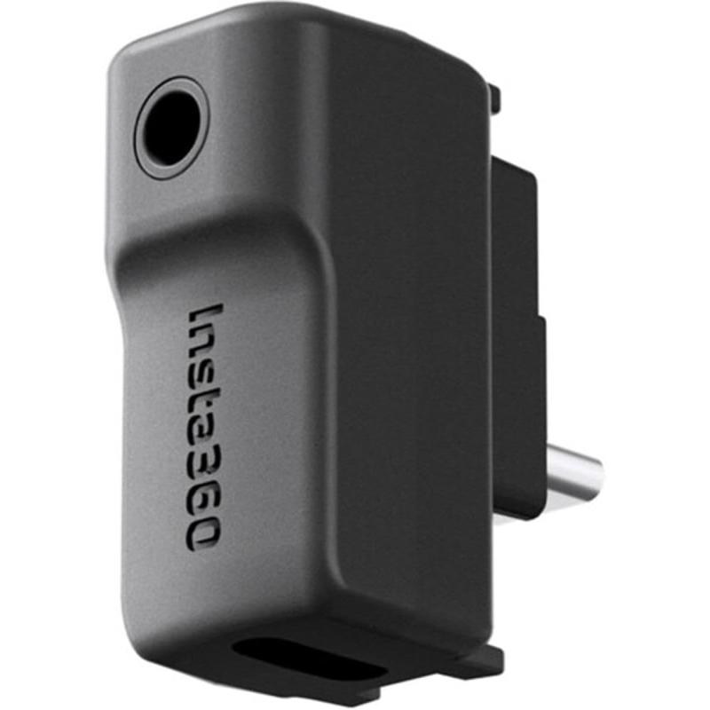 insta360 Mic Adapter One X2  Input for External Microphones Type-C and 3.5mm Audio Ports Input for External Microphones Type-C and 3.5mm Audio Ports)