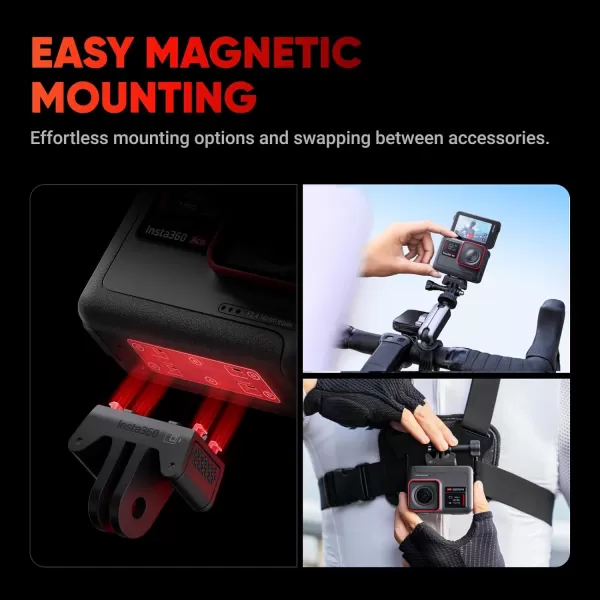 Insta360 Ace - 4K120fps Waterproof Action Camera, 1/1.2" Sensor with AI Noise Reduction, Active HDR Video, 48MP Photos, 2.4" Flip Screen, Easy Magnetic Mounting &amp; Advanced AI Features.