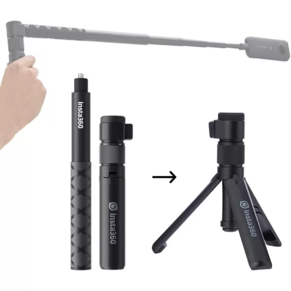 Insta360 Bullet Time Bundle Invisible Selfie Stick Handle with Fold Tripod Stand for X3 ONE X2 ONE RS