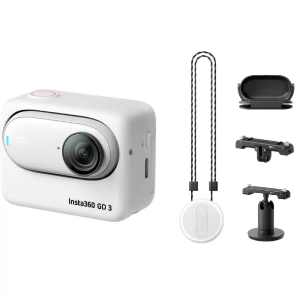 Insta360 GO 3 128GB with Care Warranty Card - Small &amp; Lightweight Action Camera, Portable and Versatile, Hands-Free POV, Mount Anywhere, Multifunctional Action Pod, Waterproof, for Travel, Sports