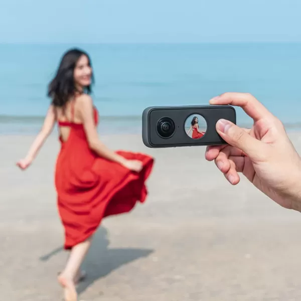 Insta360 ONE X2 360 Degree Waterproof Action Camera, 5.7K 360, Stabilization, Touch Screen, AI Editing, Live Streaming, Webcam, Voice Control )