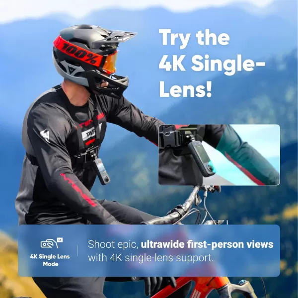 Insta360 X3 Ultimate Kit - Waterproof 360 Action Camera with 1/2" 48MP Sensors, 5.7K 360 Active HDR Video, 72MP 360 Photo, 4K Single-Lens, 60fps Me Mode, Stabilization, 2.29" Touchscreen, AI Editing