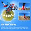 imageInsta360 X4 GPS Bundle 8K Waterproof 360 Action Camera 4K WideAngle Video Invisible Selfie Stick Effect Removable Lens Guards 135 Min Battery Life AI Editing Stabilization for Sports TravelMotorcycle Bundle 256GB Micro SD Card