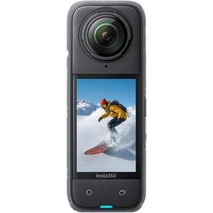 imageInsta360 X4 GPS Bundle 8K Waterproof 360 Action Camera 4K WideAngle Video Invisible Selfie Stick Effect Removable Lens Guards 135 Min Battery Life AI Editing Stabilization for Sports TravelStandard