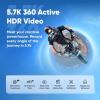 imageInsta360 X3 Snow Kit New Version  360 Action Camera with 57K 360 Active HDR Video 4K SingleLens Camera Waterproof FlowState Stabilization 229quot Touchscreen AI Editing WintersportsMotorcycle Kit