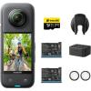 imageInsta360 X3 Battery Kit  360 Action Camera with 57K 360 Active HDR Video 4K SingleLens Camera Waterproof FlowState Stabilization 229quot Touchscreen AI Editing for Motorcycle Wintersports