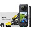 imageInsta360 X3 Snow Kit New Version  360 Action Camera with 57K 360 Active HDR Video 4K SingleLens Camera Waterproof FlowState Stabilization 229quot Touchscreen AI Editing WintersportsMotorcycle Kit