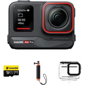 imageInsta360 Ace Pro Battery Kit  Waterproof Action Camera CoEngineered with Leica Flagship 113quot Sensor and AI Noise Reduction for Unbeatable Image Quality 4K120fps 24quot Flip Screen ampamp AI FeaturesDive Kit