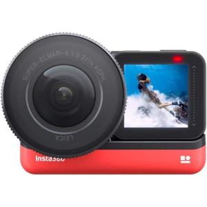 imageInsta360 ONE R 360 Edition  57K 360 Degree Camera with Stabilization IPX8 Waterproof Invisible Selfie Stick Effect Touch Screen AI EditingRed