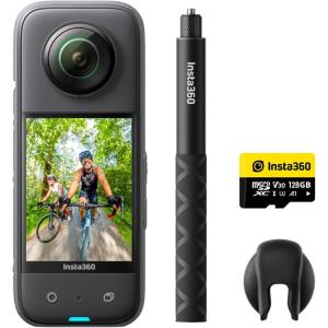 imageInsta360 X3 Snow Kit New Version  360 Action Camera with 57K 360 Active HDR Video 4K SingleLens Camera Waterproof FlowState Stabilization 229quot Touchscreen AI Editing WintersportsVlog Kit