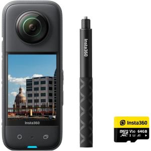 imageInsta360 X3 Virtual Tour Kit  360 Virtual Tour Camera 72MP Photo 57K 360 Active HDR Video Top Stabilization LongLife Replaceable Battery Great Low Light Performance WiFi Preview ampamp TransferConstruction Kit