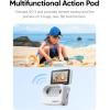 imageInsta360 GO3 128GBWater Sports Vlogging Camera for Creators Vloggers Mini Action Camera with Flip Touchscreen Light and Portable HandsFree POV Mount Anywhere Stabilization Remote Preview