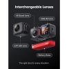 imageInsta360 ONE RS Twin Edition Creator Kit  Waterproof 4K 60fps Action Camera ampamp 57K 360 Camera with Interchangeable Lenses Stabilization 48MP Photo Active HDR AI EditingGetSet Kit