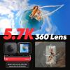 imageInsta360 ONE RS Twin Edition Creator Kit  Waterproof 4K 60fps Action Camera ampamp 57K 360 Camera with Interchangeable Lenses Stabilization 48MP Photo Active HDR AI EditingStandalone