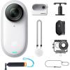 imageInsta360 GO3 128GBWater Sports Vlogging Camera for Creators Vloggers Mini Action Camera with Flip Touchscreen Light and Portable HandsFree POV Mount Anywhere Stabilization Remote Preview