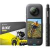 imageInsta360 X3 Bike Kit  Waterproof 360 Action Camera with 12quot 48MP Sensors 57K 360 Active HDR Video 72MP 360 Photo 4K SingleLens 60fps Me Mode Stabilization 229quot Touchscreen AI EditingBike Kit