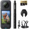 imageInsta360 X4 Bike Bundle  8K Waterproof 360 Action Camera 4K WideAngle Video Invisible Selfie Stick Removable Lens Guards 135 Min Battery Life AI Editing Stabilization for Sports Travel