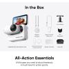 imageInsta360 GO 3S  128 GB Action Bundle Black 4K Tiny Portable Vlogging Camera HandsFree POVs Mount Anywhere Stabilization 140 Min Battery Life 10m Waterproof Pet POVWhite