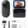 imageInsta360 GO 3S  128 GB Action Bundle Black 4K Tiny Portable Vlogging Camera HandsFree POVs Mount Anywhere Stabilization 140 Min Battery Life 10m Waterproof Pet POVBlack