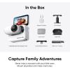 imageInsta360 GO 3S  128 GB Action Bundle Black 4K Tiny Portable Vlogging Camera HandsFree POVs Mount Anywhere Stabilization 140 Min Battery Life 10m Waterproof Pet POVWhite