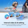 imageInsta360 GO 3S  128 GB Action Bundle Black 4K Tiny Portable Vlogging Camera HandsFree POVs Mount Anywhere Stabilization 140 Min Battery Life 10m Waterproof Pet POVWhite