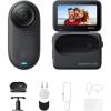 imageInsta360 GO 3S  128 GB Action Bundle Black 4K Tiny Portable Vlogging Camera HandsFree POVs Mount Anywhere Stabilization 140 Min Battery Life 10m Waterproof Pet POVBlack