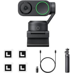 imageInsta360 Link 2  PTZ 4K Webcam for PCMac 12quot Sensor AI Tracking HDR AI NoiseCanceling Mic Gesture Control for Streaming Video Calls Gaming Works with Zoom Teams Twitch ampamp MoreTripod Bundle
